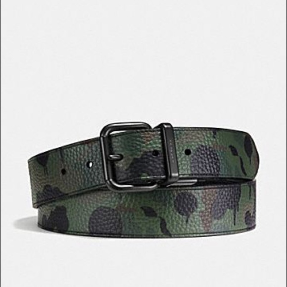 Coach leather belt